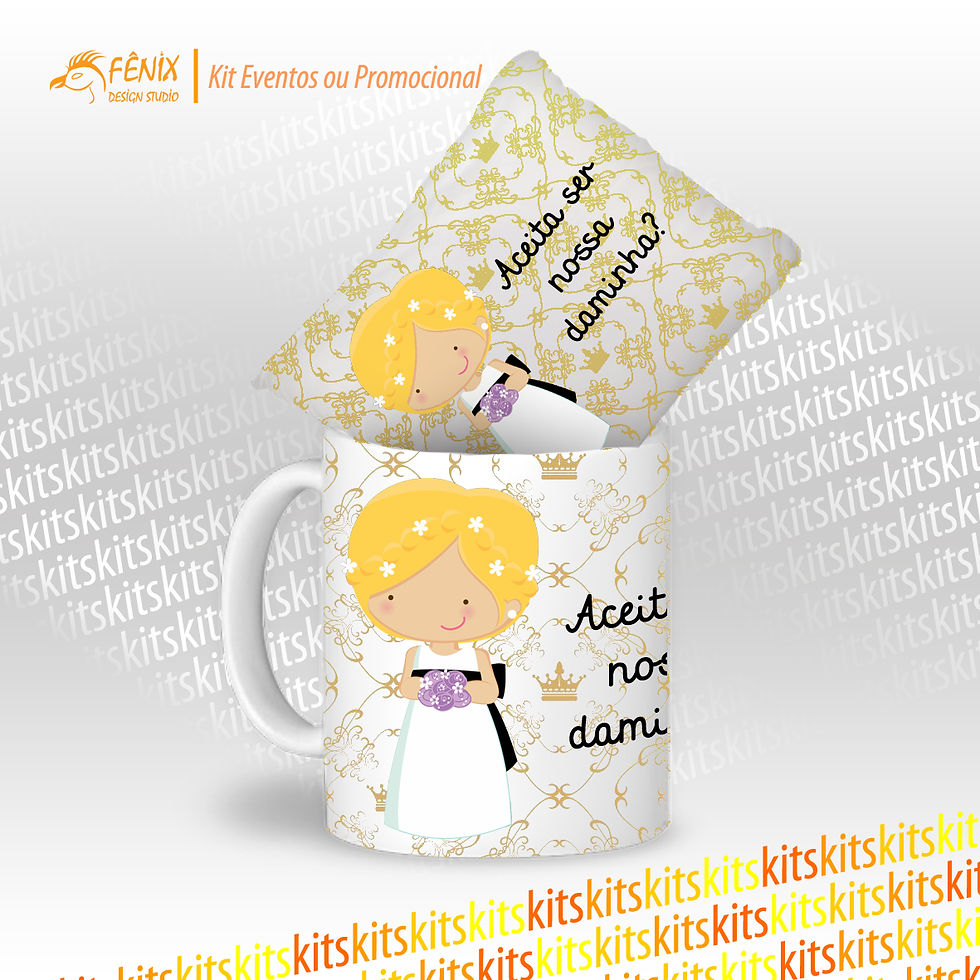 Miniatura: Combo Mini Almofada + Caneca Personalizado