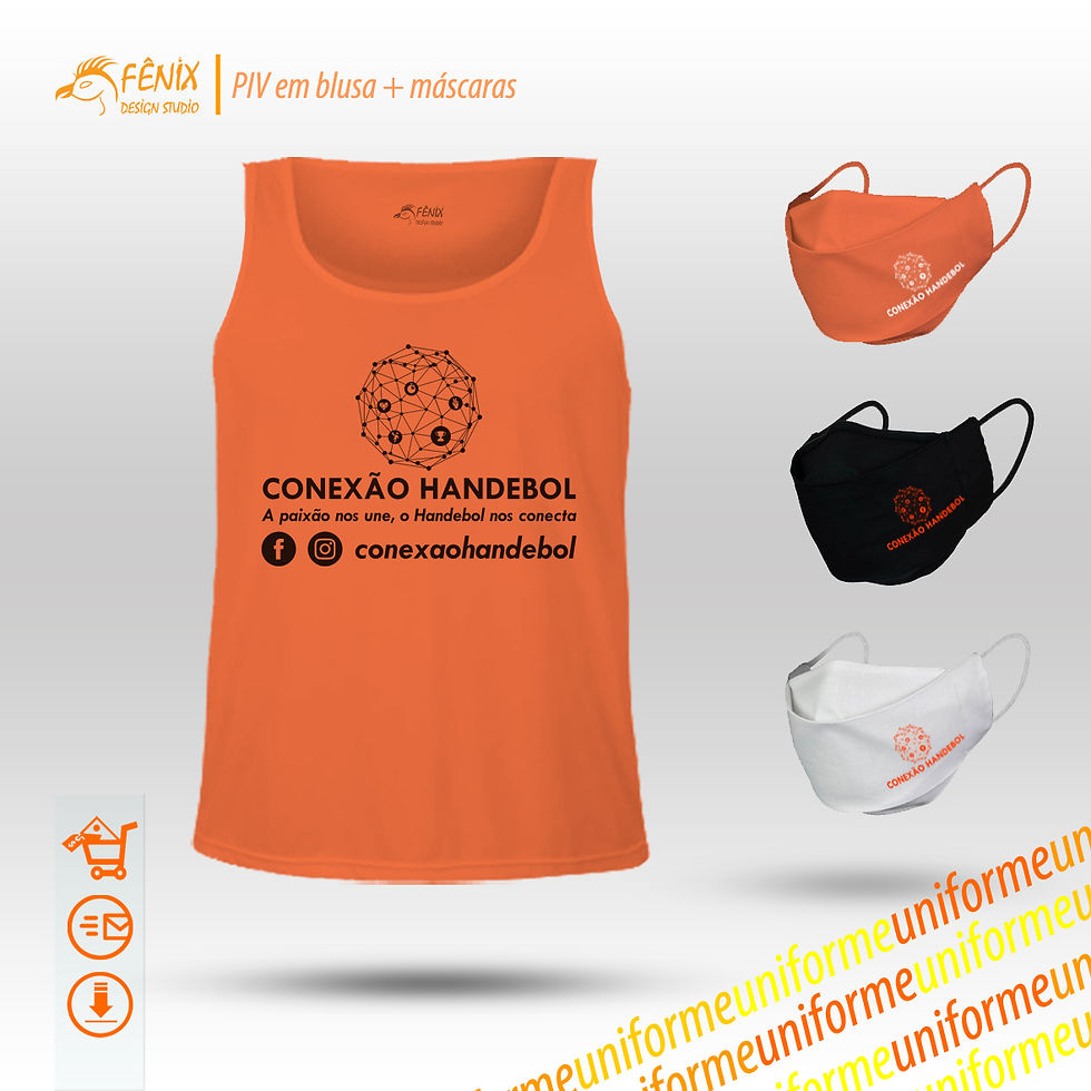 Miniatura: PIV Kit Blusa + Máscara + Logo Personalizado
