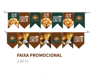 Miniatura: Bandeirinhas Personalizadas para Cafeteria Fenix Design Studio