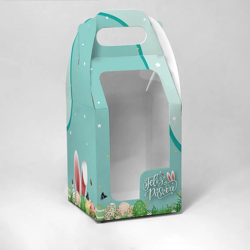 Miniatura: Caixa Ovo em Pé ou de Pote 250 g Personalizada