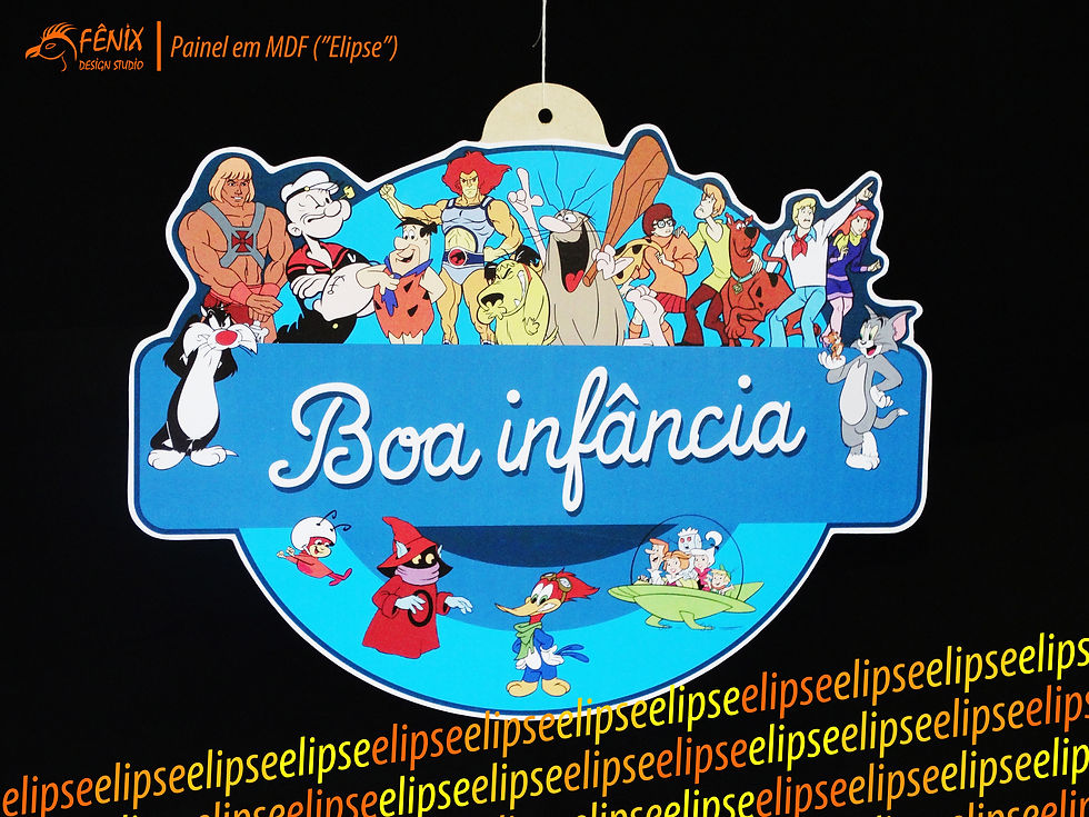 Miniatura: Painel Elipse MDF Personalizado 46 X 60 ou 66 x 40