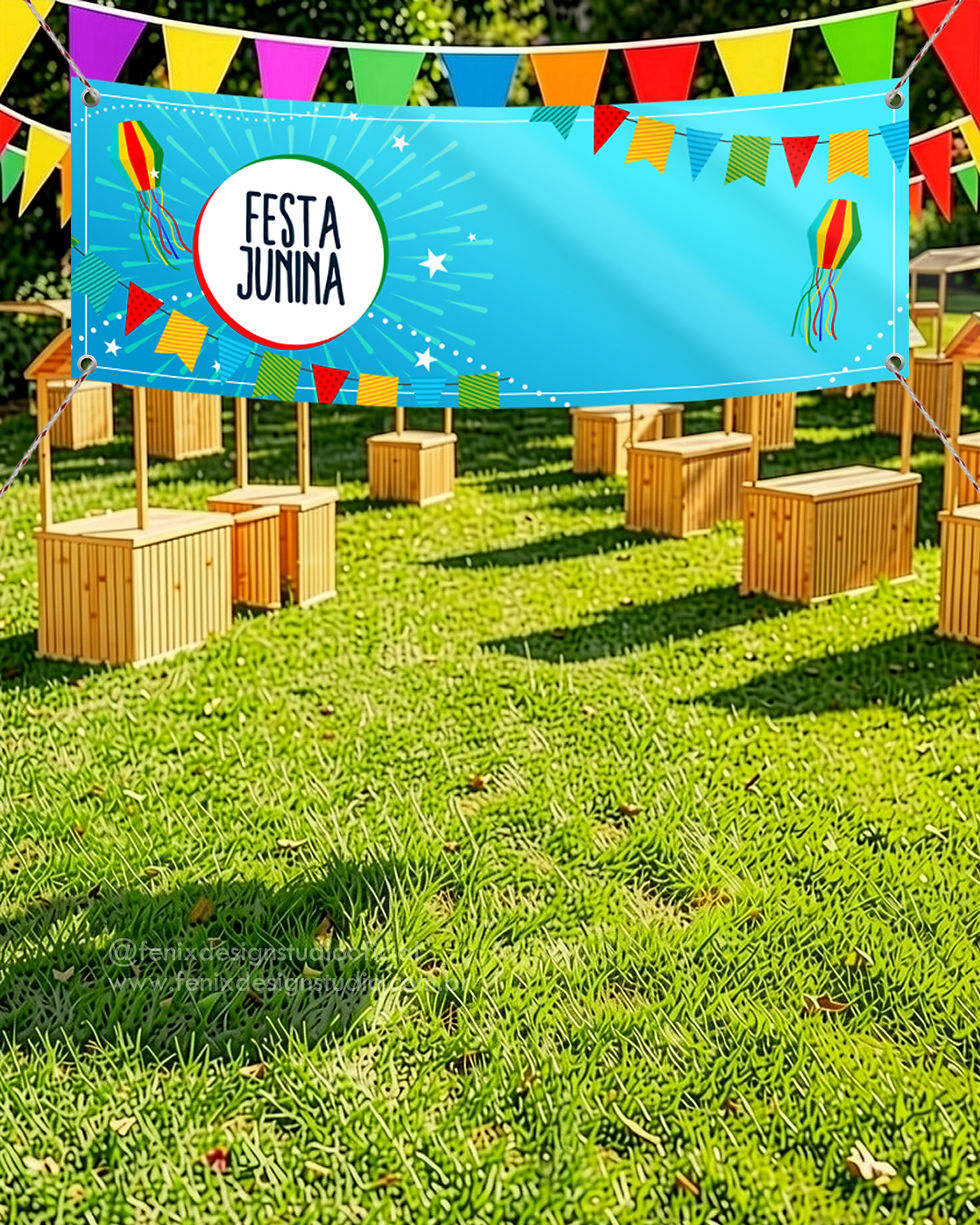 Miniatura: Faixa de Entrada Festa Junina Personalizada Fenix Design Studio