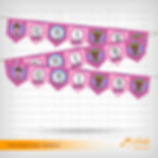 Varal 20 Bandeirinhas 13x20 cm Personalizadas