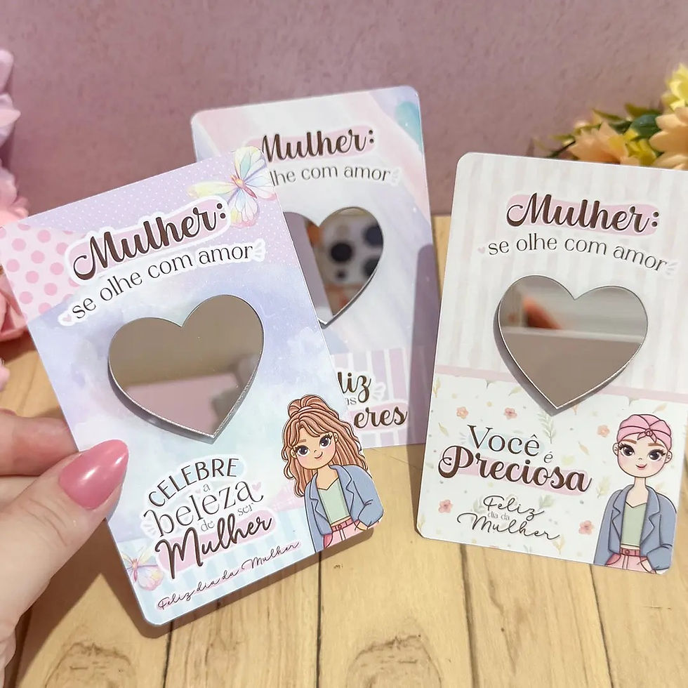 Lembrancinha para Dia da Mulher Personalizada Fenix Design Studio