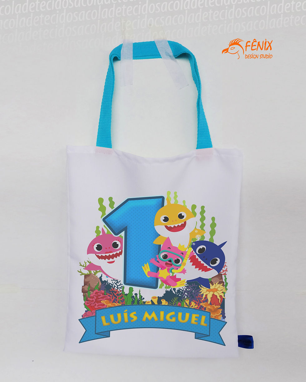 Miniatura: Sacola de Tecido Personalizada Fundo Linear Fenix Design Studio