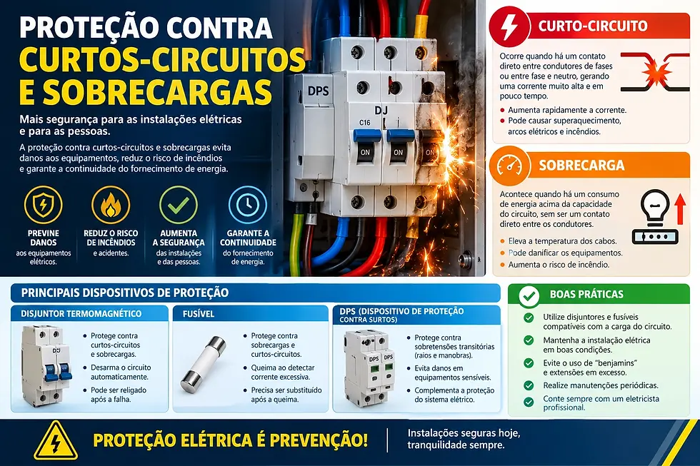 Proteção Contra Curtos-Circuitos e Sobrecargas