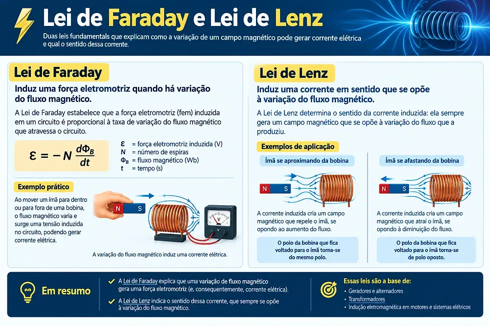 Lei de Faraday e Lei de Lenz