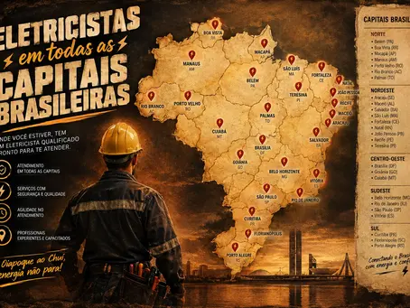 Eletricista em todas as capitais brasileiras