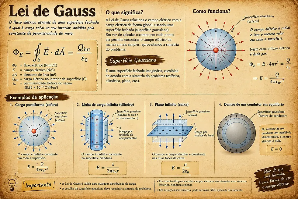 Diagrama da Lei de Gauss