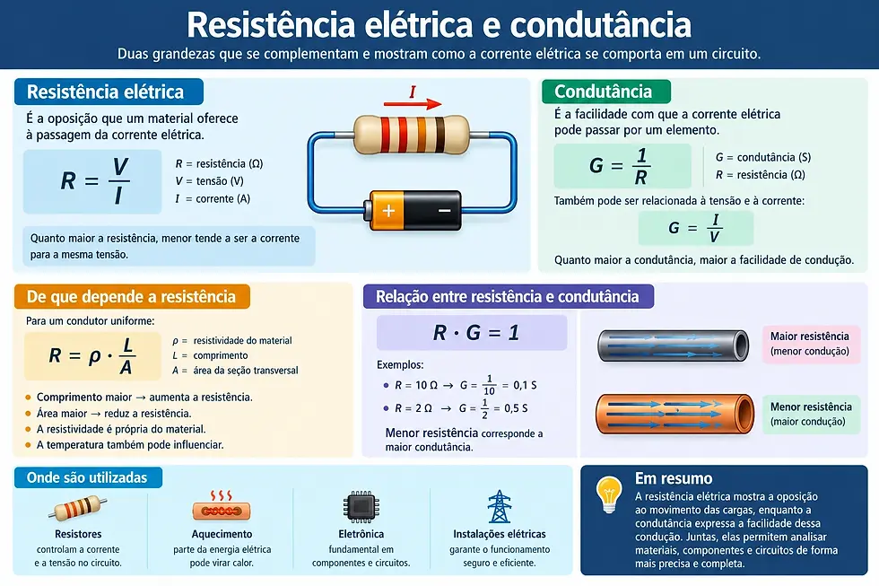 Resistência elétrica e condutância