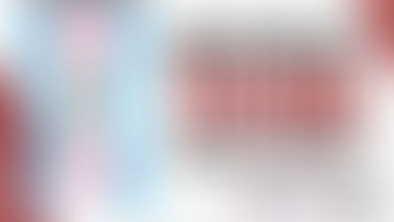 Pink and blue flag, syringe and bottle