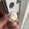 photo of cs lock and key rekeying a mortise lock