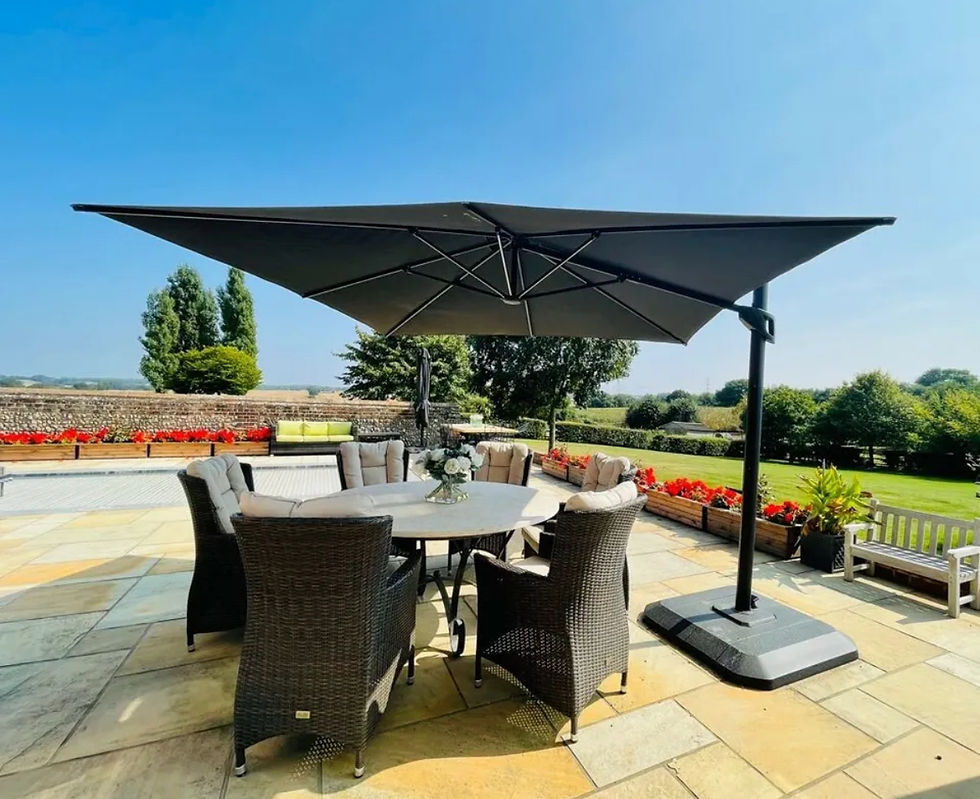 Garden Hanging Parasol 3m SQUARE