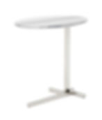marble effect top surface, chrome legs support