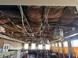 Transforming a Diner with a Modern Black Drop Ceiling in West Islip, NY
