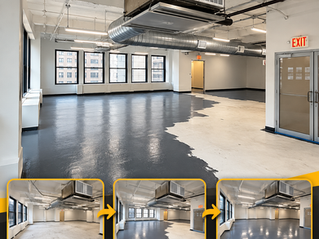 Commercial Renovation, Ceiling & AC Ductwork