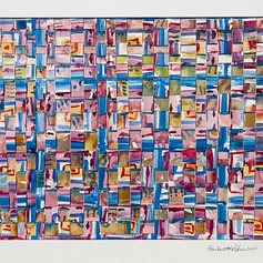 Paper Weaving Red/Blue