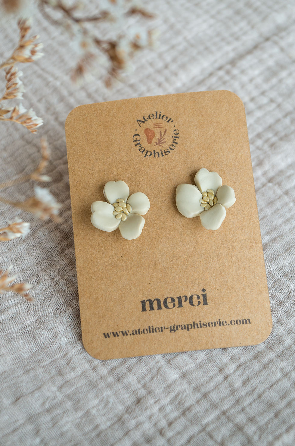 Miniature : Boucles d'oreilles "Jasmin"