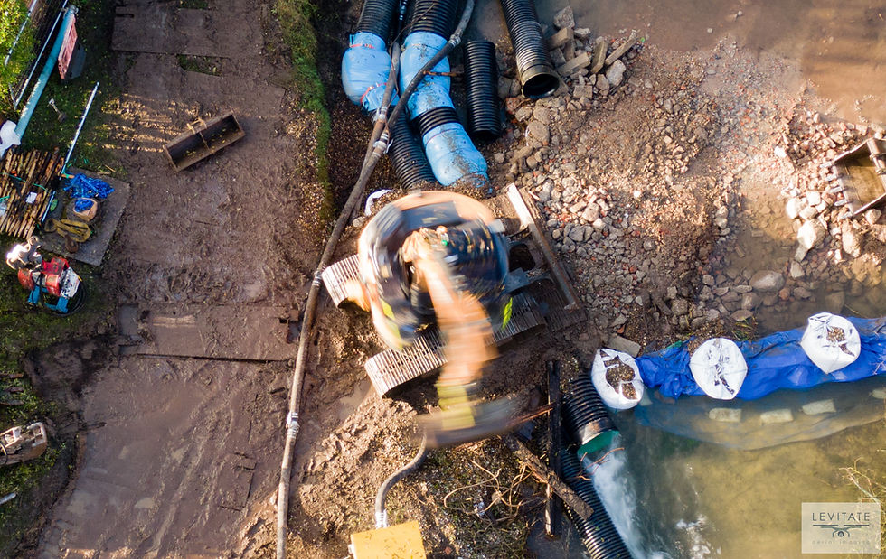 Weir removal on the River Lambourn