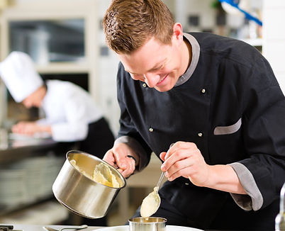 Chef sorrindo