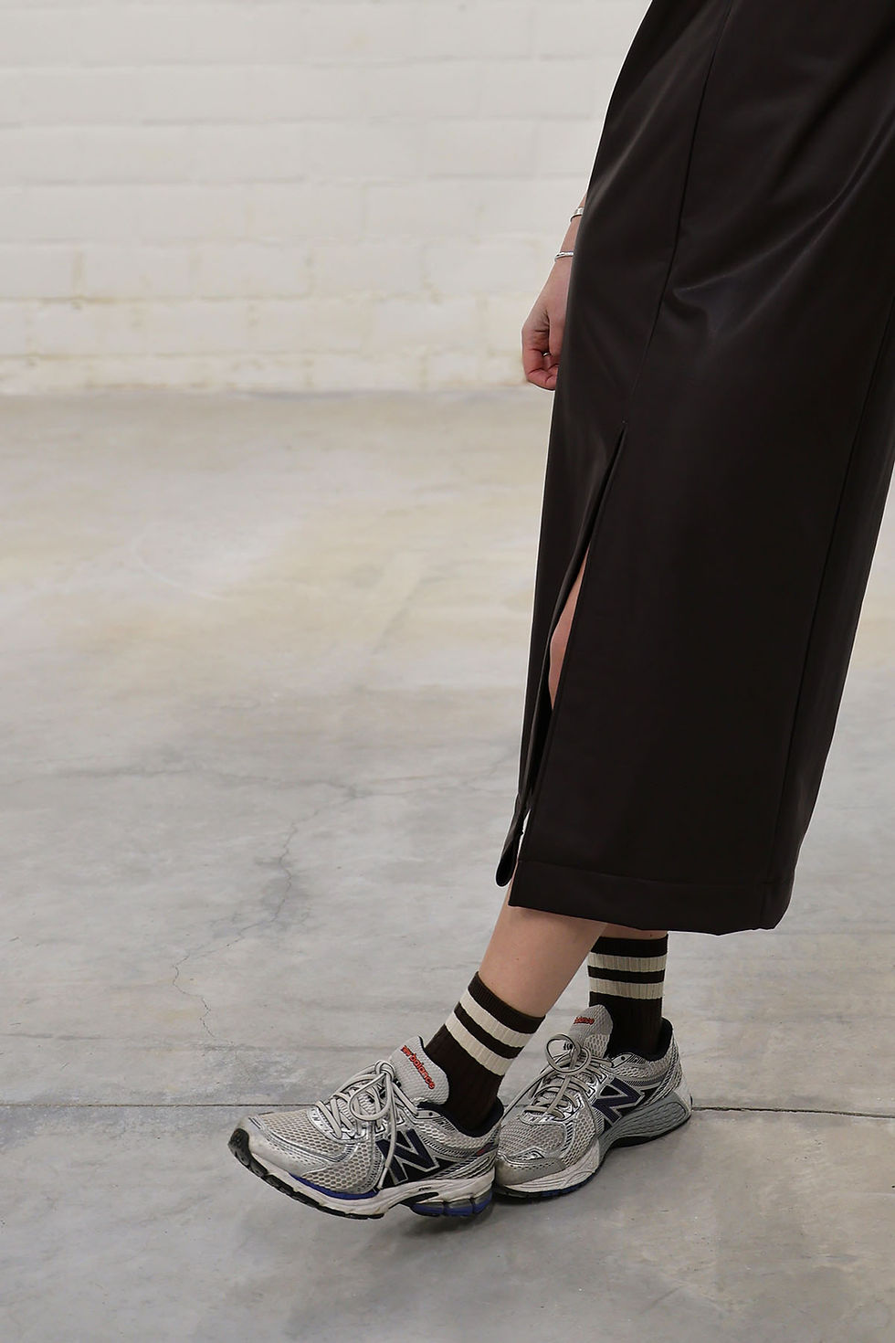 Thumbnail: Dorothy dress - Vegan leather brown