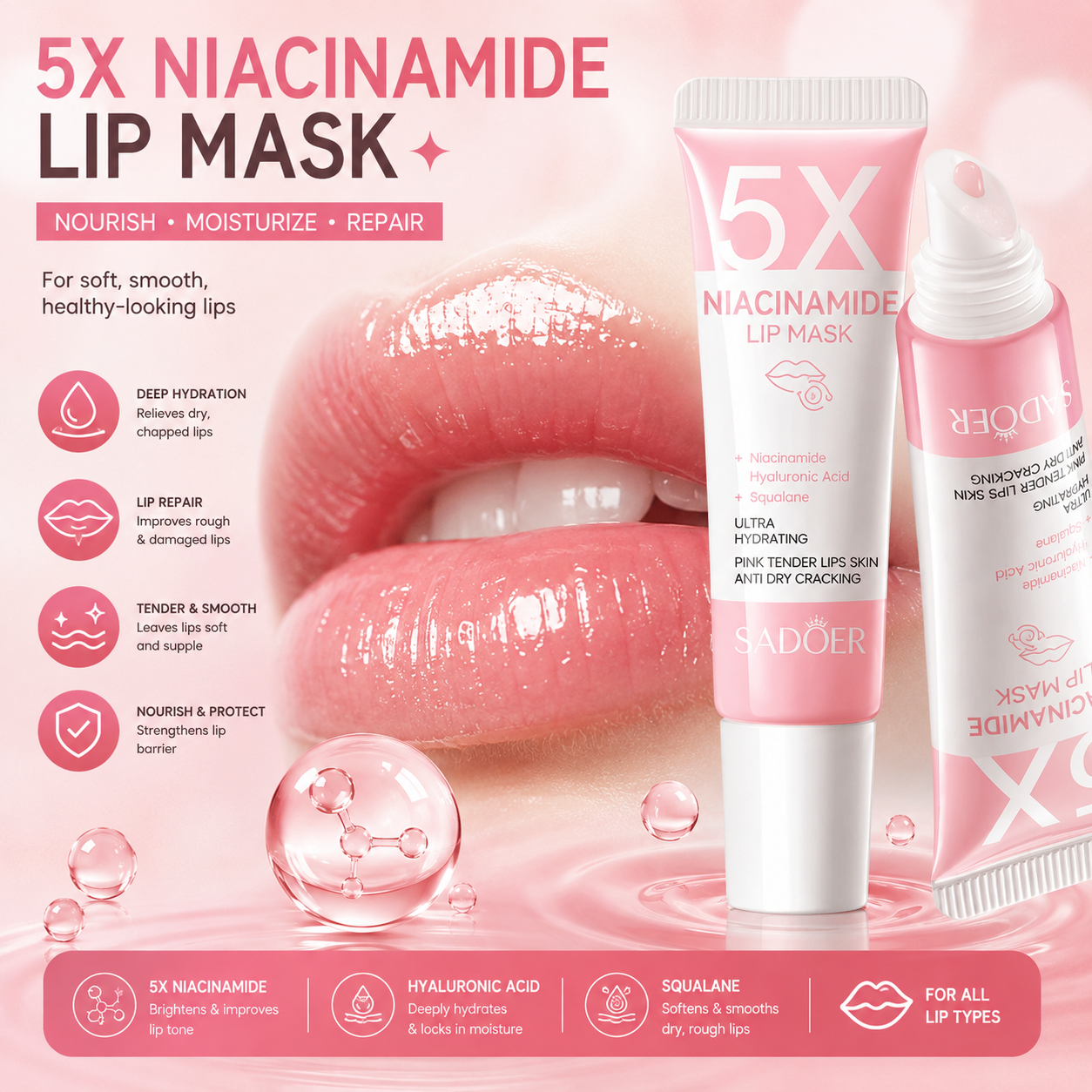 HydraPlump Niacinamide Lip Mask