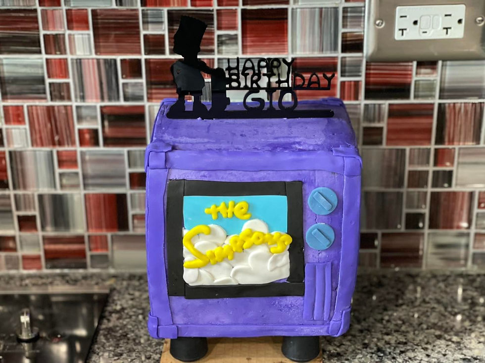 The Simpsons TV Cake