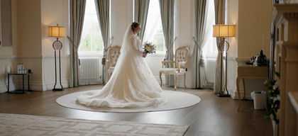 Bride portrait at Old Palace Chester Bridal Suite