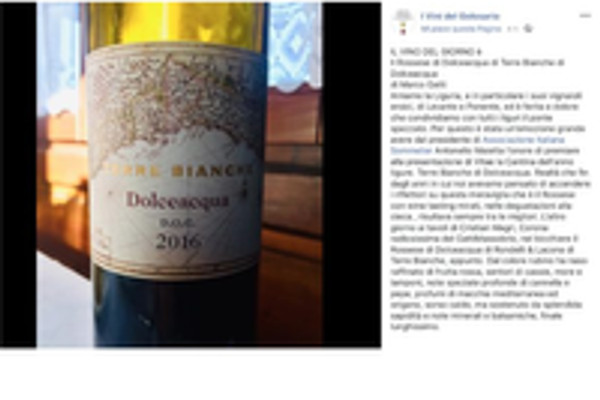 Ritaglio stampa: Il Golosario, 2018 - Terre Bianche, Dolceacqua