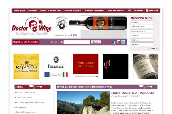 Ritaglio stampa: DoctorWine, 2013 - Terre Bianche, Dolceacqua