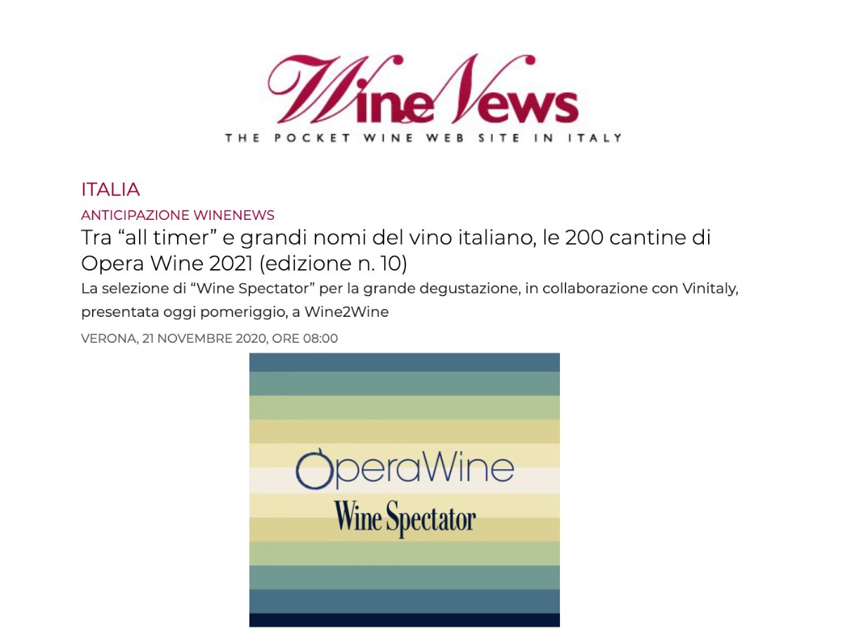 Articolo di WineNews (21 novembre 2020) su Terre Bianche e il Rossese di Dolceacqua