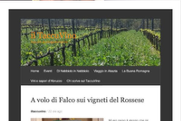 Ritaglio stampa: Il TaccuVino, 2015 - Terre Bianche, Dolceacqua