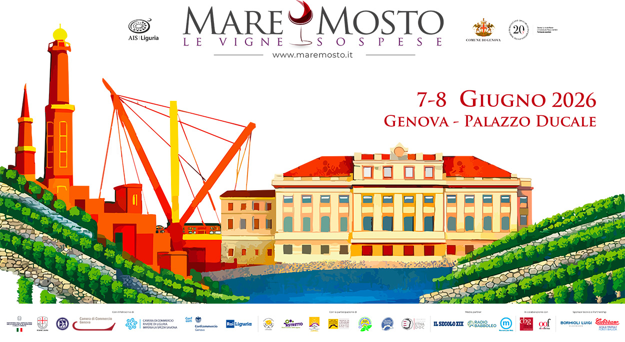 Evento: Mare&Mosto 2026, Palazzo Ducale di Genova - Terre Bianche, Dolceacqua