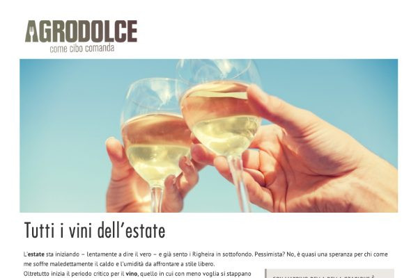 Ritaglio stampa: Agrodolce, 2014 - Terre Bianche, Dolceacqua