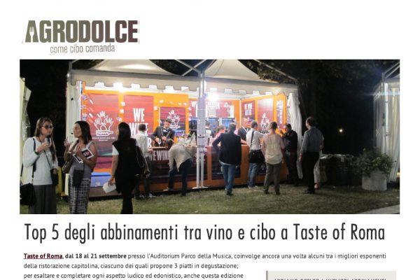 Ritaglio stampa: Agrodolce, 2014 - Terre Bianche, Dolceacqua