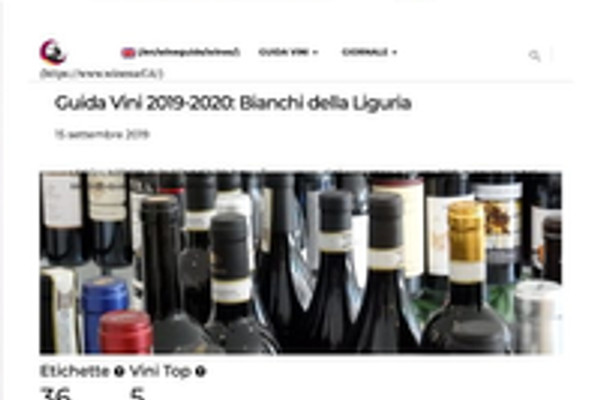 Ritaglio stampa: Winesurf, 2019 - Terre Bianche, Dolceacqua