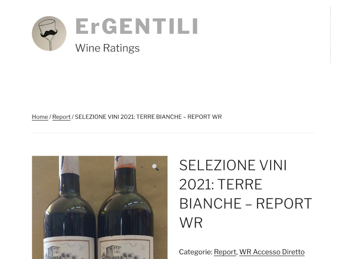 Articolo di Er Gentili (Luglio 2021) su Terre Bianche e il Rossese di Dolceacqua