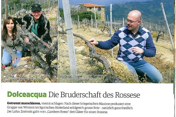 Ritaglio stampa: Vinum, 2010 - Terre Bianche, Dolceacqua