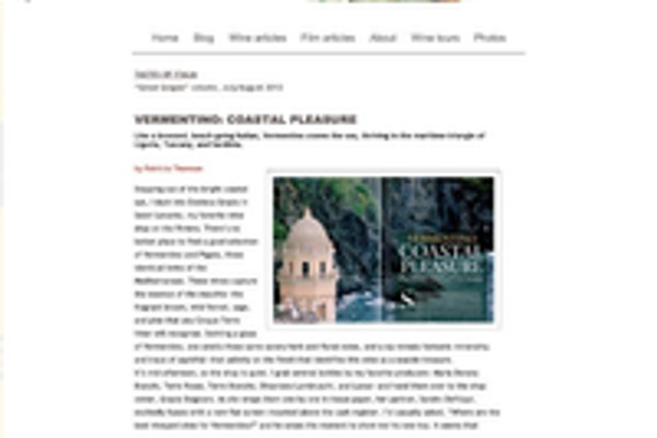 Ritaglio stampa: Tastes of Italia, 2015 - Terre Bianche, Dolceacqua