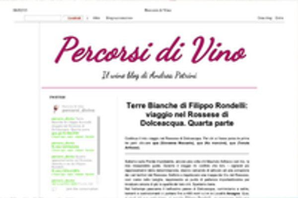 Ritaglio stampa: Percorsi di Vino, 2013 - Terre Bianche, Dolceacqua