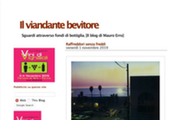 Ritaglio stampa: Il Viandante Bevitore, 2019 - Terre Bianche, Dolceacqua