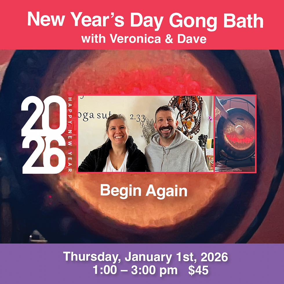 Gong Bath 2026 – New Years Day
