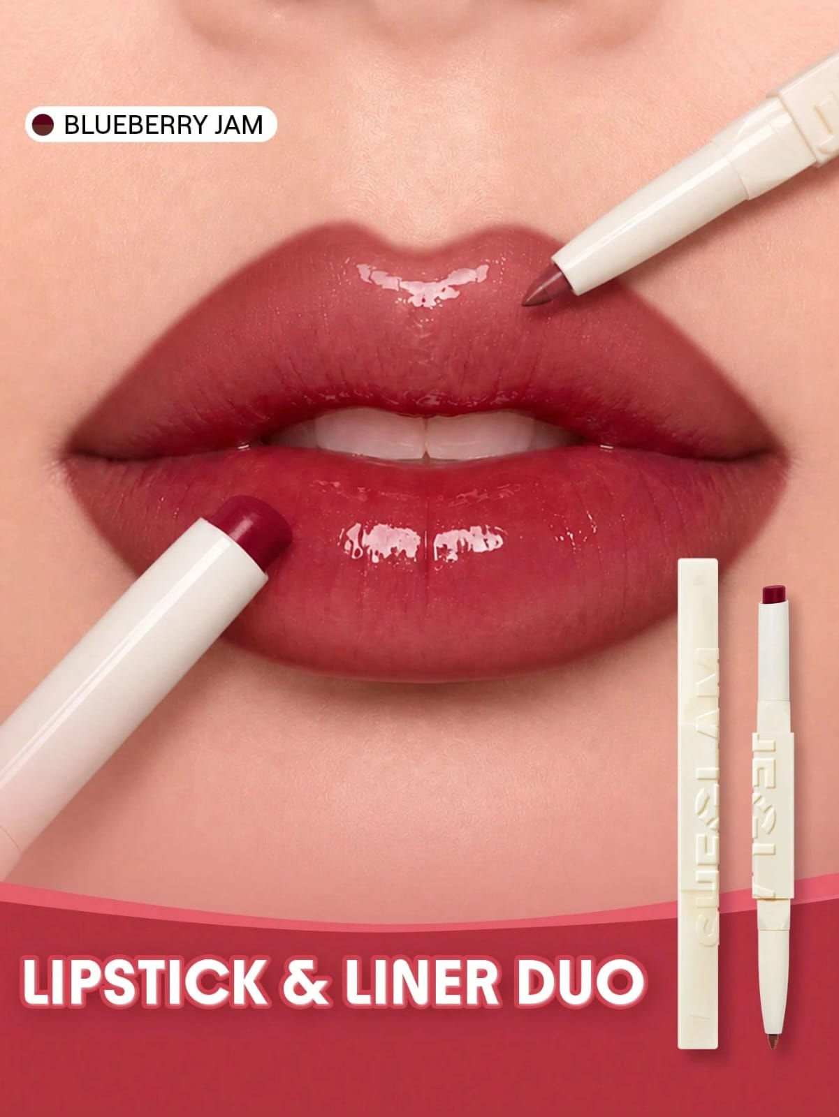 Labial y Lápiz delineador Glam