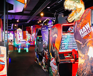 Jurassic Park shooter arcade game with blasters and action gameplay at King’s Entertainment