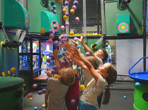 kids playing ballocity at the fun lab