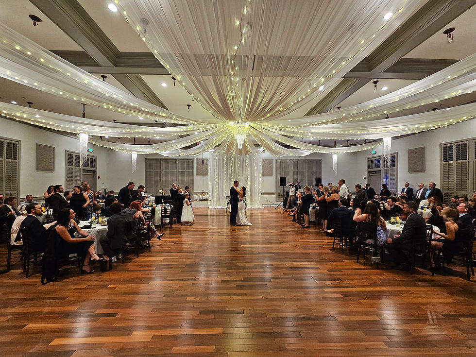 Grand Ballroom Wedding Reception Setup at Bedford Event Center