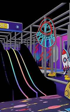 Indoor playground and birthday party venue at Galaxy Zone in Watertown CT