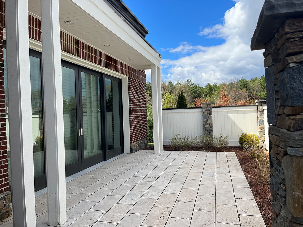Covered Outdoor Terrace Room with Patio Flooring at Bedford Event Center