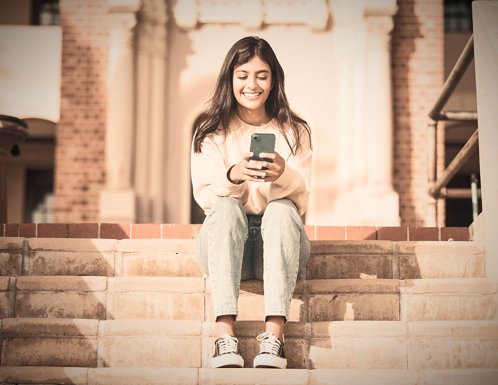 Woman Using Smartphone
