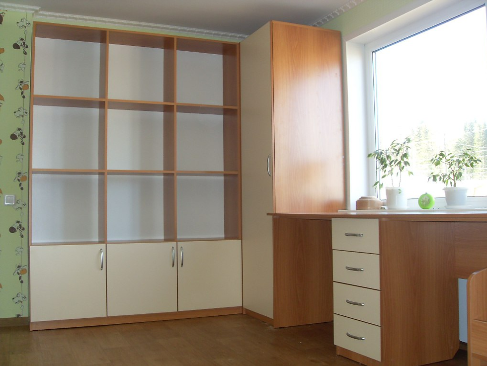 мебель для детской комнаты эконом-вариант корпуса и фасады ЛДСП